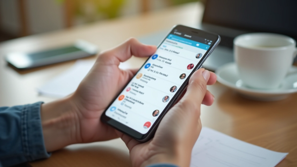 Smartphone showing productivity app interface with daily task list and progress tracking